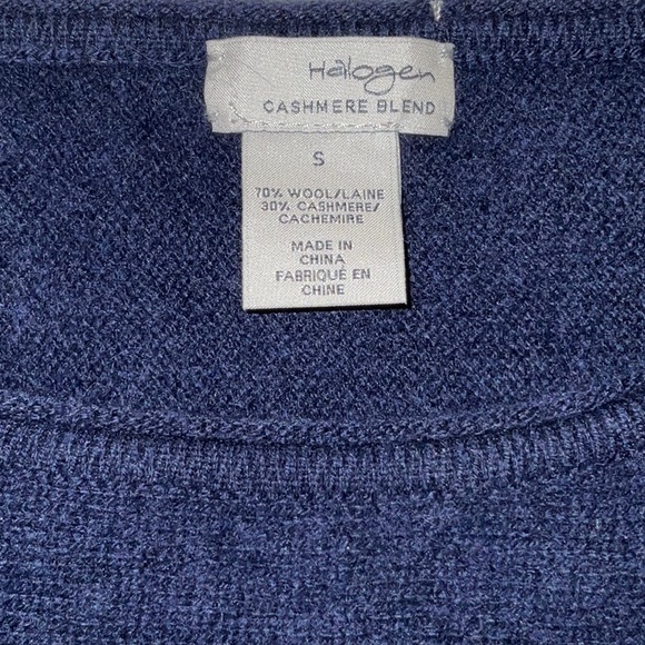 Halogen, Cashmere Blend, Navy Tunic Sweater. Like new condition. S - Picture 6 of 10